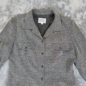 Vintage Yves Cossette Depeche Mode Speckeled Dress 3/4 Sleeve Size 12